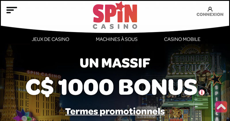 Spin Casino payant au Canada